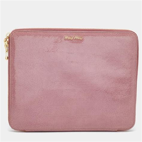 miu miu ipad case|Miu Miu Embossed Leather iPad Case .